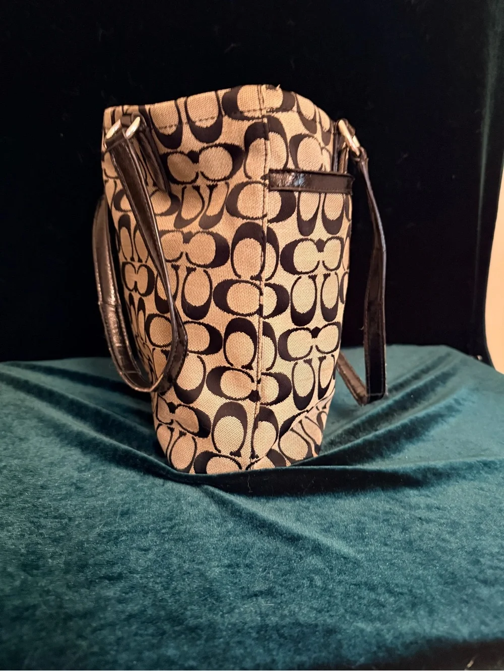 Vintage Y2K Signature Strip Tote F28504